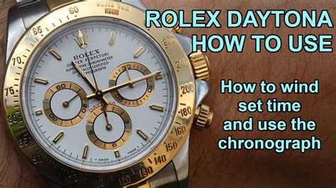 rolex daytona setting instructions|Rolex daytona functions.